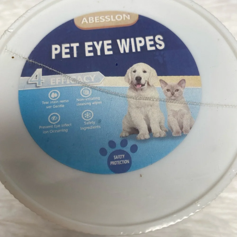 Dog Eye Wipes Pet Tear Stain Remover Wipes Tear Stain Wipes Eye Wash - 1…